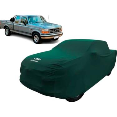 Imagem de Capa De Tecido Para Camionete Ford F1000 Cabine Estendida (Verde)