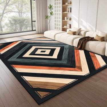 Imagem de Decoração moderna e simples para sala de estar, tapete, mesa de centro, vestiário, tapetes de pelúcia, quarto, cabeceira, tapete macio, WR643, HM, 200X200CM