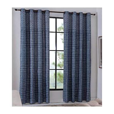 Imagem de Cortina para Sala Estampada Com Ilhos 2,20 x 2,40 m Atenas Sultan
