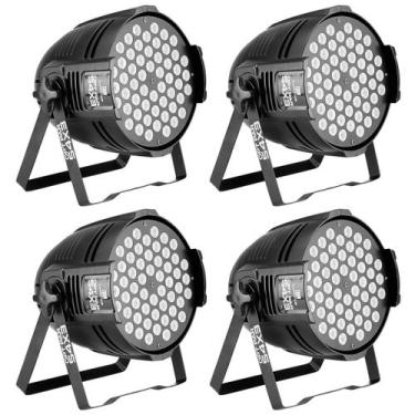 Imagem de 4 Canhao Led Par 54 Leds De 3w Rgbw Opt Dmx,sensor,display - LUMINOS