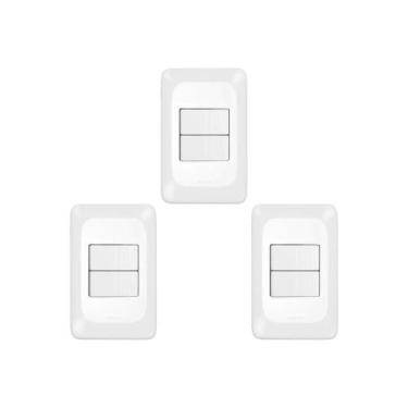 Imagem de Kit C/3 - Pial Conjunto  Pop 4X2 2 Paral Lgx202 - Pial legrand