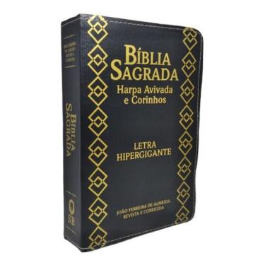 Imagem de Bíblia Sagrada Letra Hipergigante Luxo Harpa Coros Pentecostal - FASHI