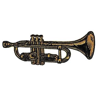 Imagem de Emblema de instrumento musical Cypress Collectibles com bordado para trompete