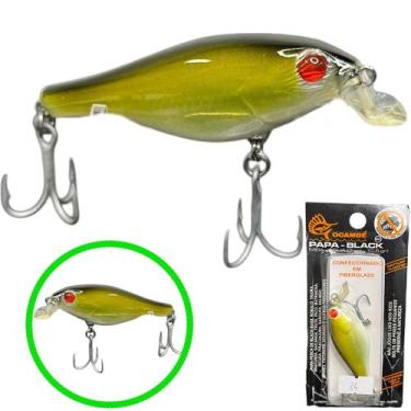 Imagem de Isca de Pesca Papa Black Ocambé Original Cor 24 Meia Água