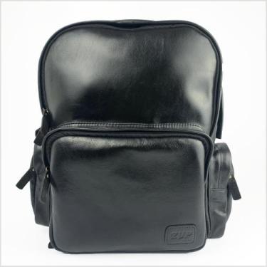 Imagem de Mochila Bolsa Anti Furto De Couro Legitimo Notebook Unissex Grande Pre