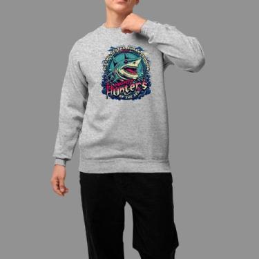 Imagem de Moletom Gola Careca Basico Masculino Casual Moda De Rua Tecido Macio H