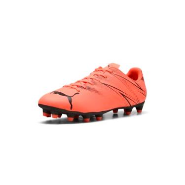 Imagem de PUMA Chuteira masculina Attacanto Firme, Artificial Ground Soccer, Vermelho brilhante - preto puma, 42