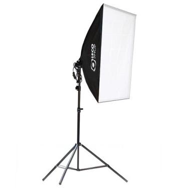 Imagem de Kit Luz Contínua Softbox 50 X 70 + Tripe 2m Estúdio Vídeo - Leco Shop,