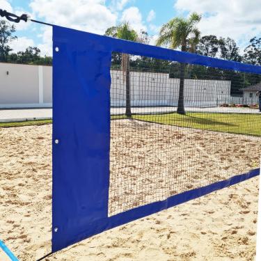 Imagem de Zaka - Rede Beach Tennis com banda lateral Azul 8,60m x 0,80m