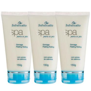 Imagem de Kit 3 Cremes Hidratante e Esfoliante Gomage Peeling Pedicure - Sofisti