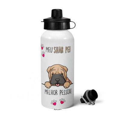 Imagem de Garrafa Squeeze MQ - Meu Shar pei, melhor pessoa! - JPS INFO