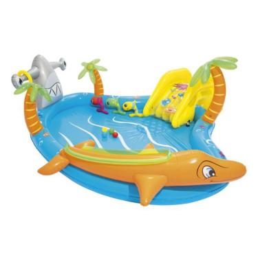 Imagem de Piscina Inflável Interativa 273L Mundo Áquatico 2,80m x 2,57m x 87cm Bestway 53067