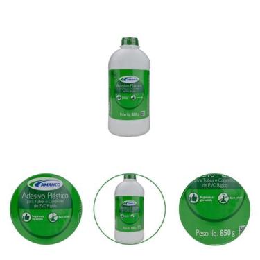 Imagem de Adesivo Branco Para Canos PVC Da Amanco 850g 