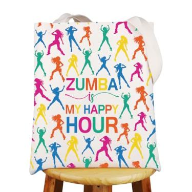 Imagem de G2TUP Zumba Instructors Tote Bag Zumba Team Gifts Zumba Teacher Shoulder Bag Zumba Dance Gift Zumba Is My Happy Hour Gifts, Happy Hour, Medium