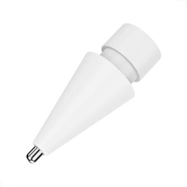 Imagem de Ponta Caneta Compatível Apple Pencil Para Geração 1 e 2 Ipad Hard - JCBILU (Metal Branca)
