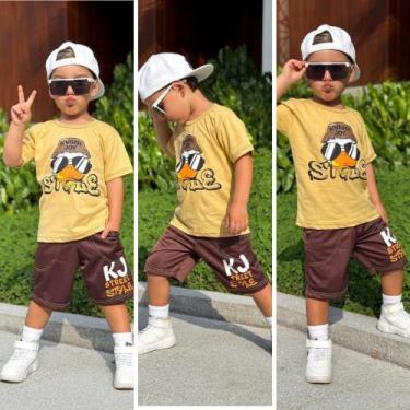 Imagem de Conjunto Juvenil 2 peças Camiseta + Bermuda Infantil Masculino 2 a 12 