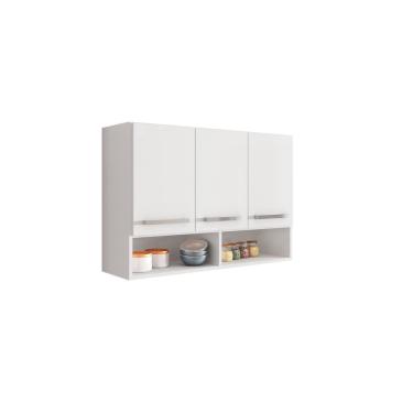 Imagem de Armario Suspenso de Parede 3 Portas Bolivia Branco Brienza