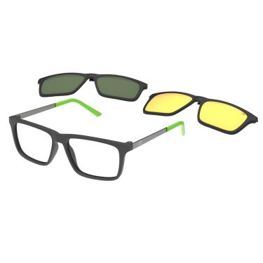 Imagem de Armação De Óculos Mormaii Swap 6 Clip On M6132dm555 Cinza Fosco