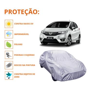 Imagem de Capa Cobrir Carro Honda Fit Proteção Qualidade Impermeável