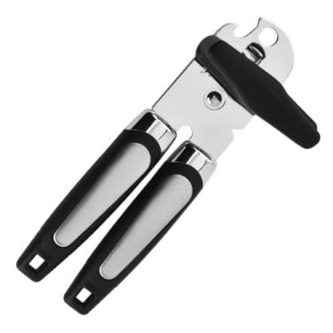 Imagem de Abridor de Latas e Garrafas 2 em 1 em Aço Inox – Profissional, Resistente e Ergonômico para Cozinha e Bar