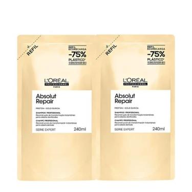 Imagem de Kit L'Oréal Professionnel Absolut Repair Gold Refil Shampoo Extra (2 u