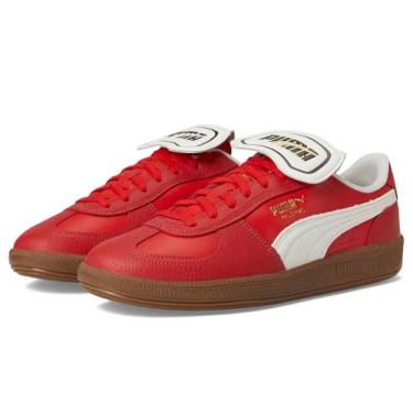 Imagem de PUMA Tênis masculino Palermo Premium, Para todos os tempos, vermelho/branco quente, 38