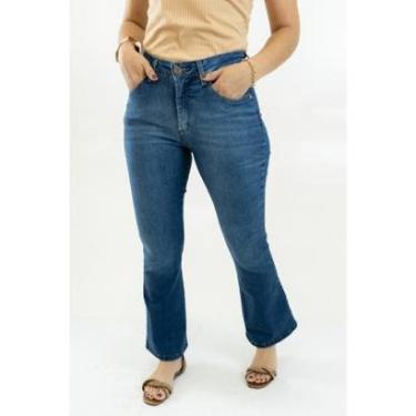 Imagem de Calça Jeans Feminina Flare Petit Alta Azul Anticorpus-Feminino