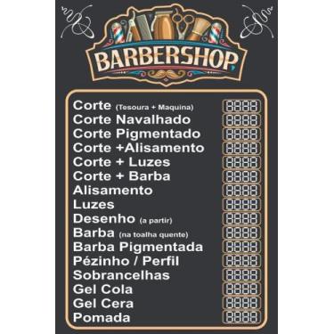 Imagem de Barbearia Barbershop Banner Preços Cortes Tabela De Preços - Gustavo S