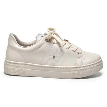 Imagem de Tênis Feminino Via Marte Sneaker Casual Bege 34