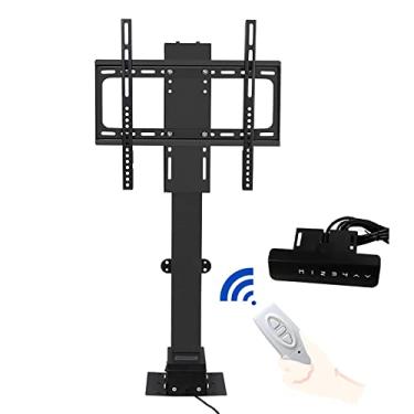 Imagem de Suporte de TV motorizado, suporte de mecanismo de elevação de TV ajustável em altura e suporte de teto com controle remoto e configuração de memória, serve para TVs de 32-65 polegadas (Cor: A) (B