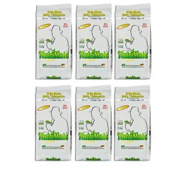 Imagem de 6 Erva Mate Chimarrão NUTRIMATE NATIVA laminada 1Kg