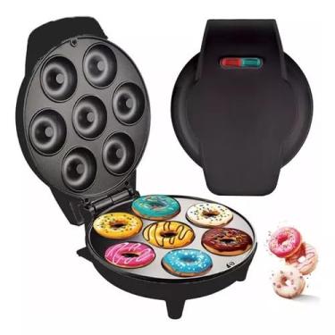 Imagem de Máquina De Donuts 7 Furos Rosquinhas Confeitaria Culinária 110v(PRETO,1)