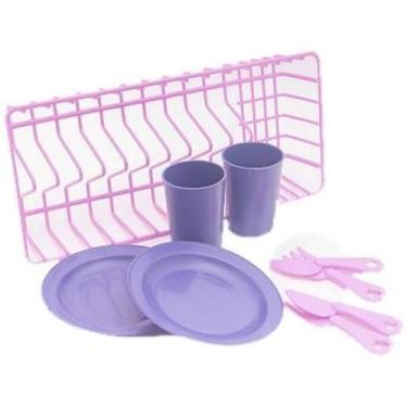 Imagem de Kit Menina Brinquedo Cozinha Cafeteira Bolo Batedeira 17Pç - Altimar