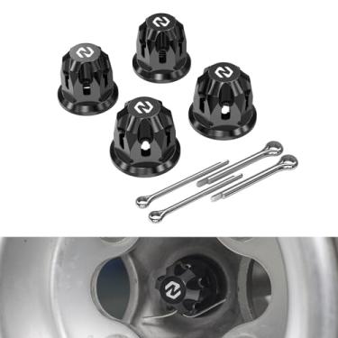 Imagem de NICECNC Porcas do eixo da roda dianteira e traseira compatíveis com Honda TRX450R 2010-2014, TRX450R Kick Start 2006 2007 2008 2009 2012, TRX250X 2016-2023, consulte acessórios, substituição para