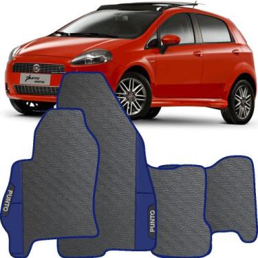 Imagem de Lindo jogo tapete carro automotivo azul fiat punto 2005 a 2017  emborr
