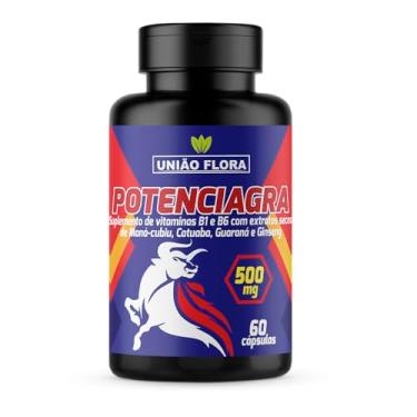 Imagem de Potenciagra, Azulzinho Natural Suplemento com Mana-cubiu 500mg, 60 Cápsulas