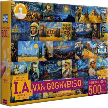 Imagem de Puzzle Quebra Cabeça IA VanGoghVerso 500 Peças Toyster