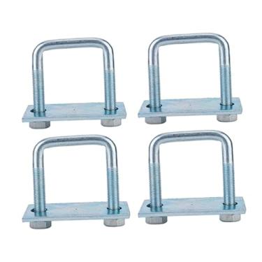 Imagem de MERIGLARE 4x Suportes de Parafuso em U Grampos de Mola de Lâmina Fácil de Instalar Hardware Multiuso Portátil Resistente para Reboques Marítimos e Barcos, 6.67 X 10.5 Cm