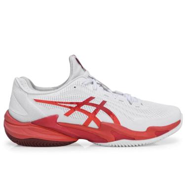 Imagem de Tênis Asics Court FF 3 Novak - Clay - Saibro - Branco e Vermelho