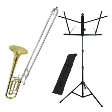 Imagem de Kit Trombone de Vara com Rotor TB 200VR New York + Estante de Partitura S1