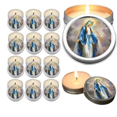 Imagem de 10 Velas Aromaticas Lembrancinhas São Pedro na Latinha Decoração Casa 