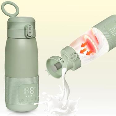 Imagem de Aquecedor de mamadeira portátil para viagens – dois modos de aquecimento para leite materno e água, aquecimento rápido de 3 minutos, grande capacidade de 500 ml, bateria de longa duração, serve na