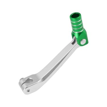 Imagem de A ABSOPRO Alavanca de câmbio dobrável de motocicleta para Honda CRF150F 2003-2017 Braço de alavanca de mudança de pedal prateado verde