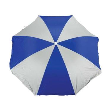 Imagem de Guarda Sol Praia Piscina 1.80m Azul e Branco - Mor 