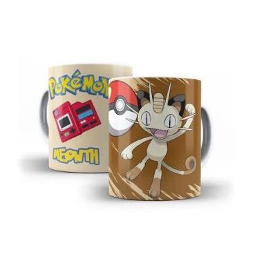 Imagem de Caneca Branca do Pokémon vários Personagens Polímero 325ml presente sé