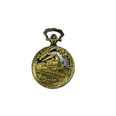 Imagem de North American Railroad Aprovado, Regulação de Ferrovia Padrão, Relógio de Bolso de Trem "150º Aniversário dos EUA" Movimento Japonês Motor a Vapor #"3" (Coleção 5 Relógios)