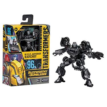 Imagem de Transformers Studio Series 96 Buzzworthy Bumblebee N.E.S.T. Autobot Ratchet Deluxe Action Figure