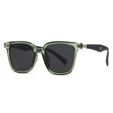 Imagem de Óculos de sol com armação masculina Óculos de sol femininos (verde-exército)