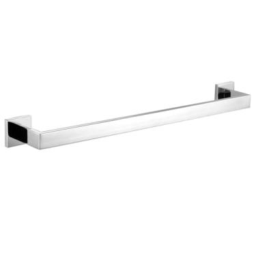 Imagem de Toalheiros duplos cromados polidos - Suporte para banheiro em aço inoxidável com saboneteira e porta-escova de vaso sanitário | Conjunto de 3 peças, toalheiro individual