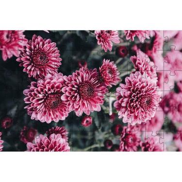 Imagem de 2 Quebra-Cabeças Inclusivos 60 Peças Flores Mentes